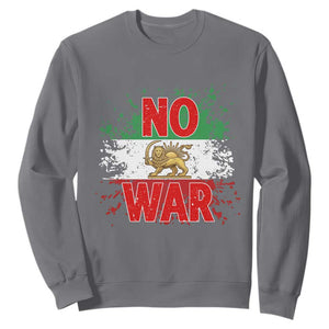 Free Iran Flag Sweatshirt No War Support Iranian Freedom TS14 Charcoal Print Your Wear