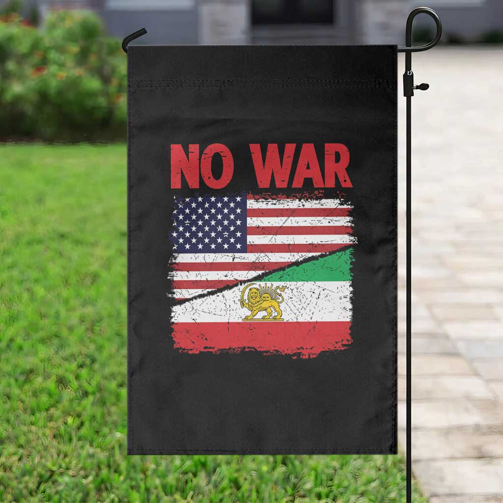 Free Iran Garden Flag No War Peace American Iran Unity TS14 Print Your Wear