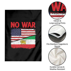 Free Iran Garden Flag No War Peace American Iran Unity TS14 Print Your Wear