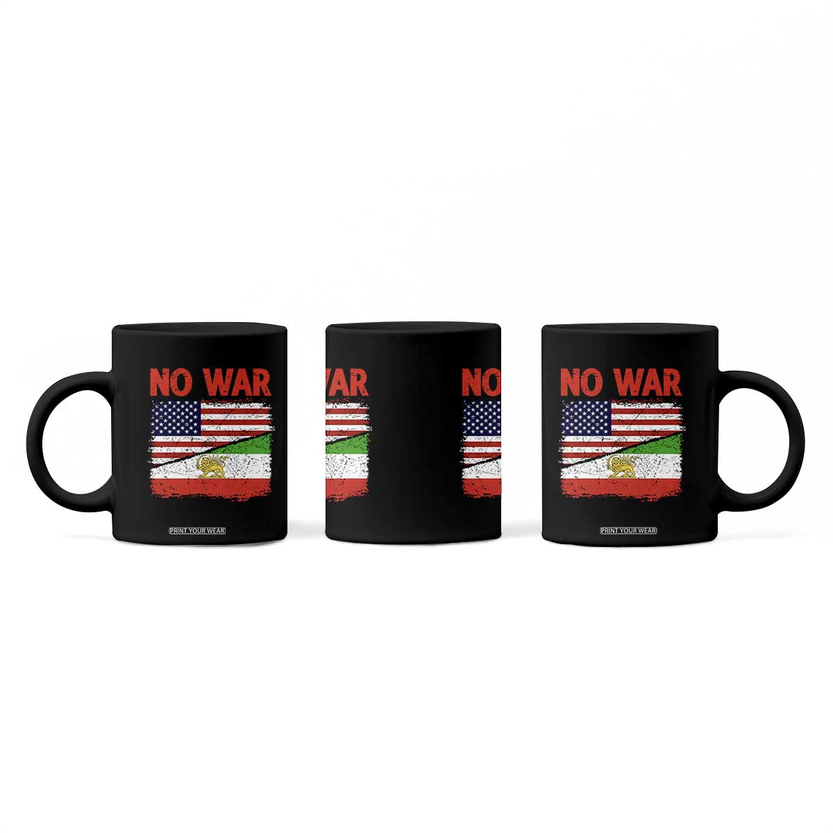 Free Iran Coffee Mug No War Peace American Iran Unity TS14 Print Your Wear