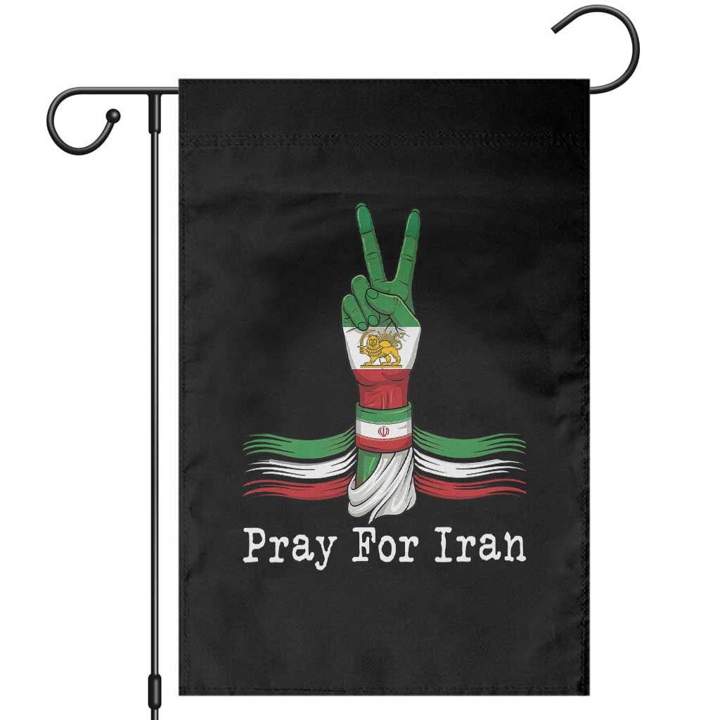 Free Iran Support Garden Flag Pray For Iran TS14 Black Print Your Wear