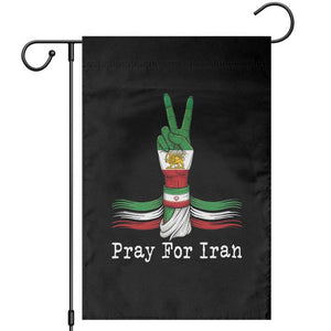 Free Iran Support Garden Flag Pray For Iran TS14 Black Print Your Wear