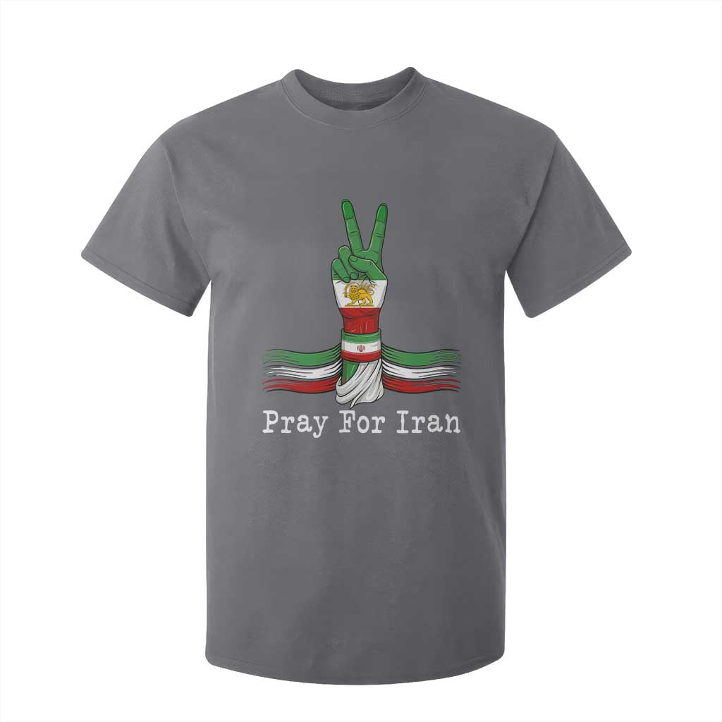Free Iran Support T Shirt For Kid Pray For Iran TS14 Charcoal Print Your Wear