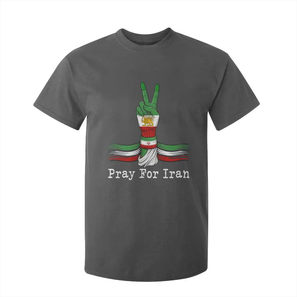 Free Iran Support T Shirt For Kid Pray For Iran TS14 Dark Heather Print Your Wear