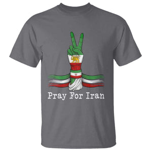 Free Iran Support T Shirt Pray For Iran TS14 Charcoal Print Your Wear