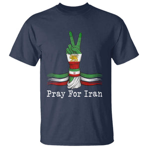 Free Iran Support T Shirt Pray For Iran TS14 Navy Print Your Wear