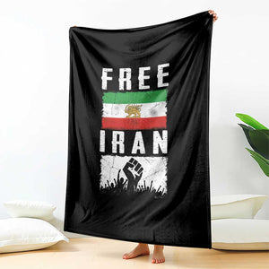 Free Iran Throw Blanket Support Iranian Freedom TS14 Print Your Wear