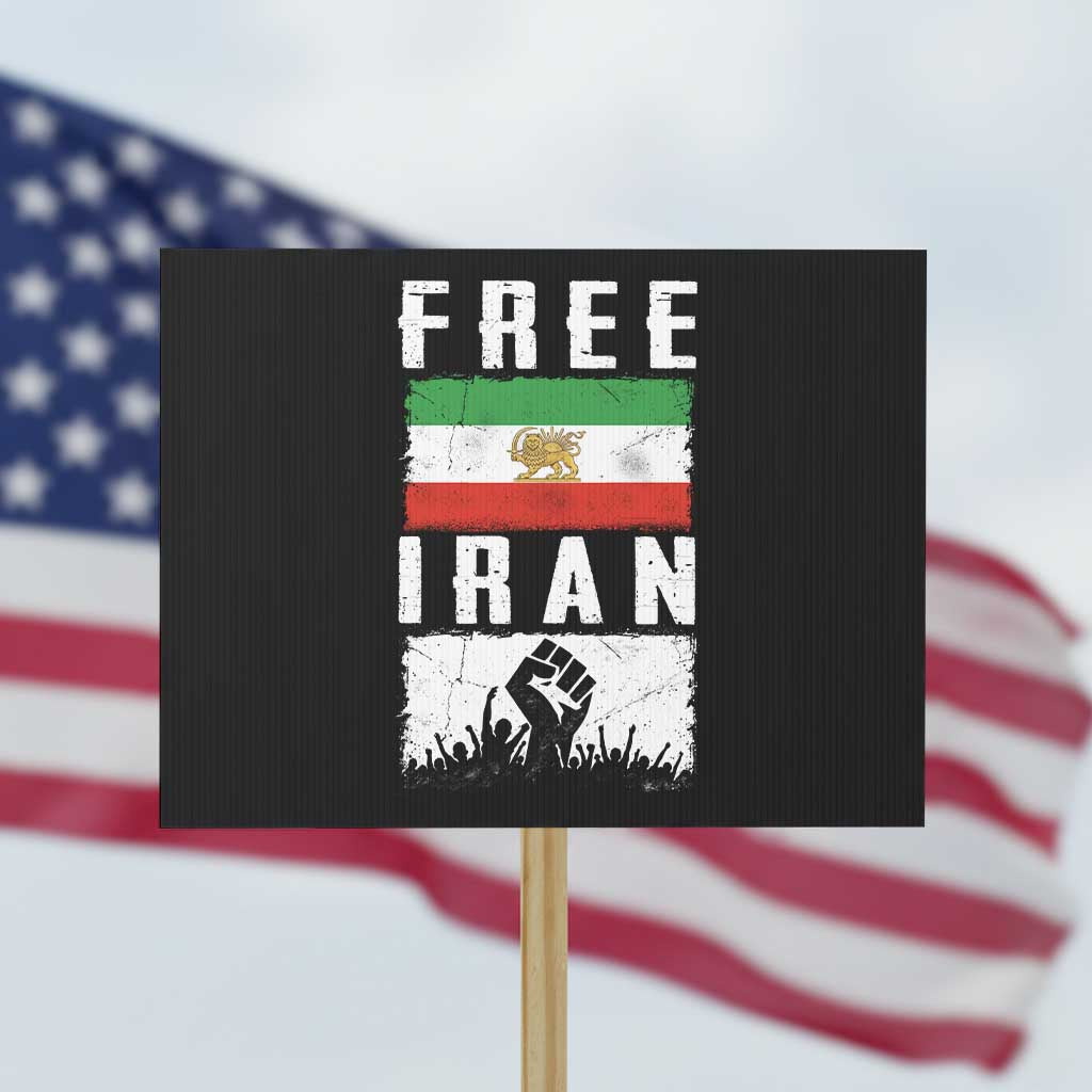 Free Iran Protest Sign Support Iranian Freedom TS14 Horizontal 18