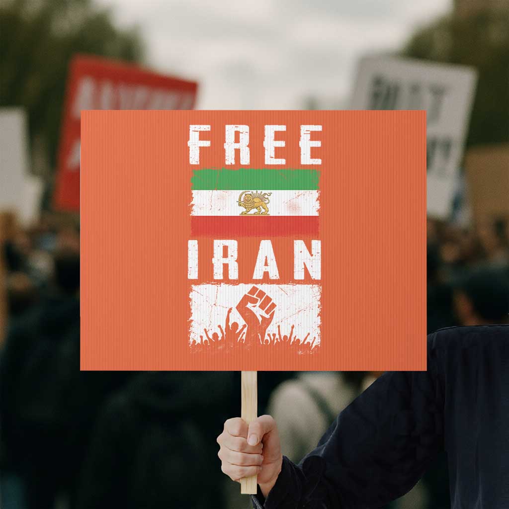 Free Iran Protest Sign Support Iranian Freedom TS14 Horizontal 18