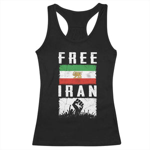 Free Iran Racerback Tank Top Support Iranian Freedom TS14 Black Print Your Wear