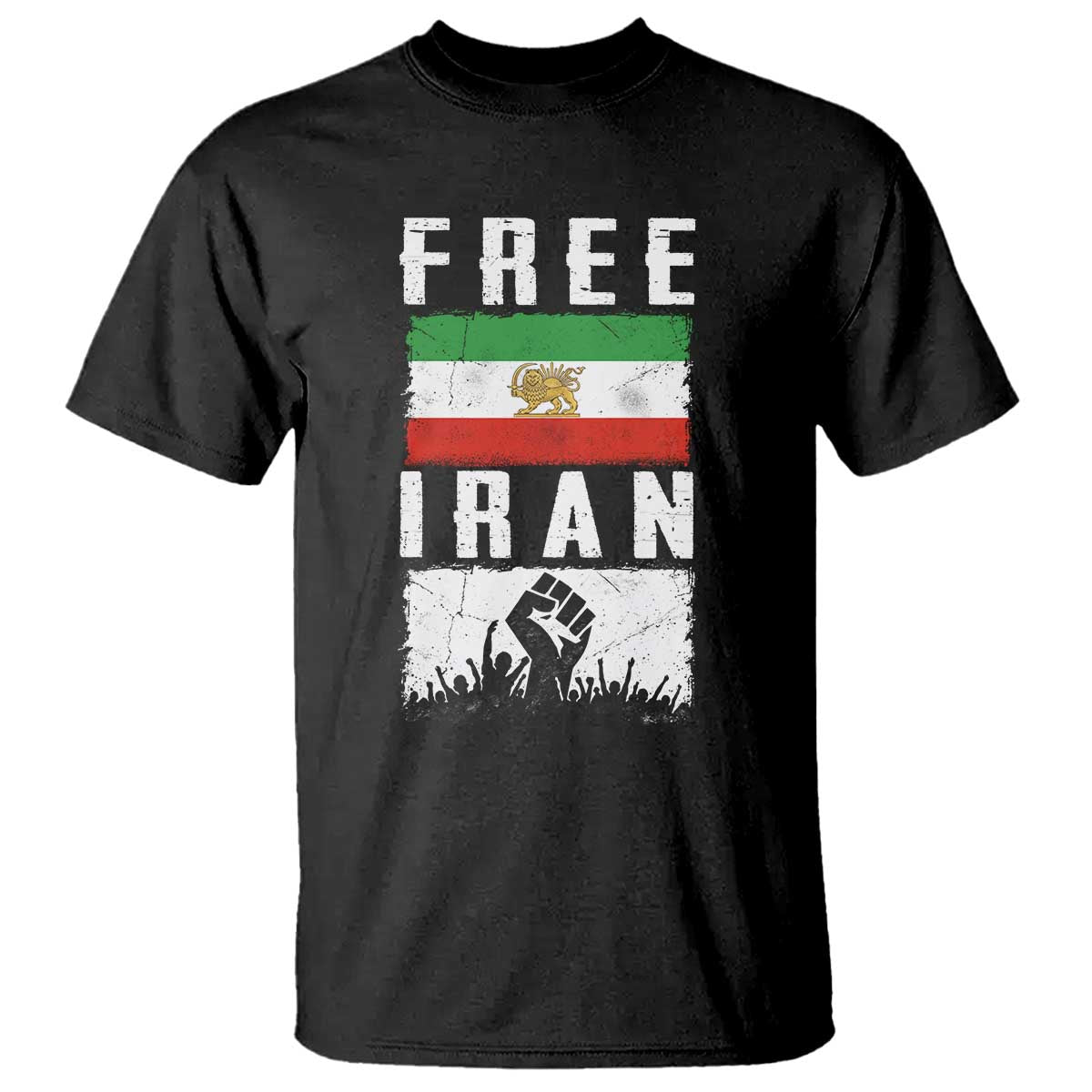 Free Iran T Shirt Support Iranian Freedom TS14 Black Print Your Wear
