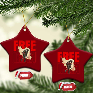 Free Iran Ceramic Ornament Iranian Freedom Memorial Hamid Mahdavi Tribute TS14 Print Your Wear