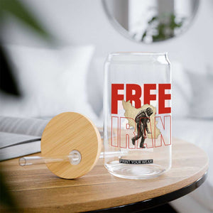 Free Iran Glass Can Iranian Freedom Memorial Hamid Mahdavi Tribute TS14 Print Your Wear