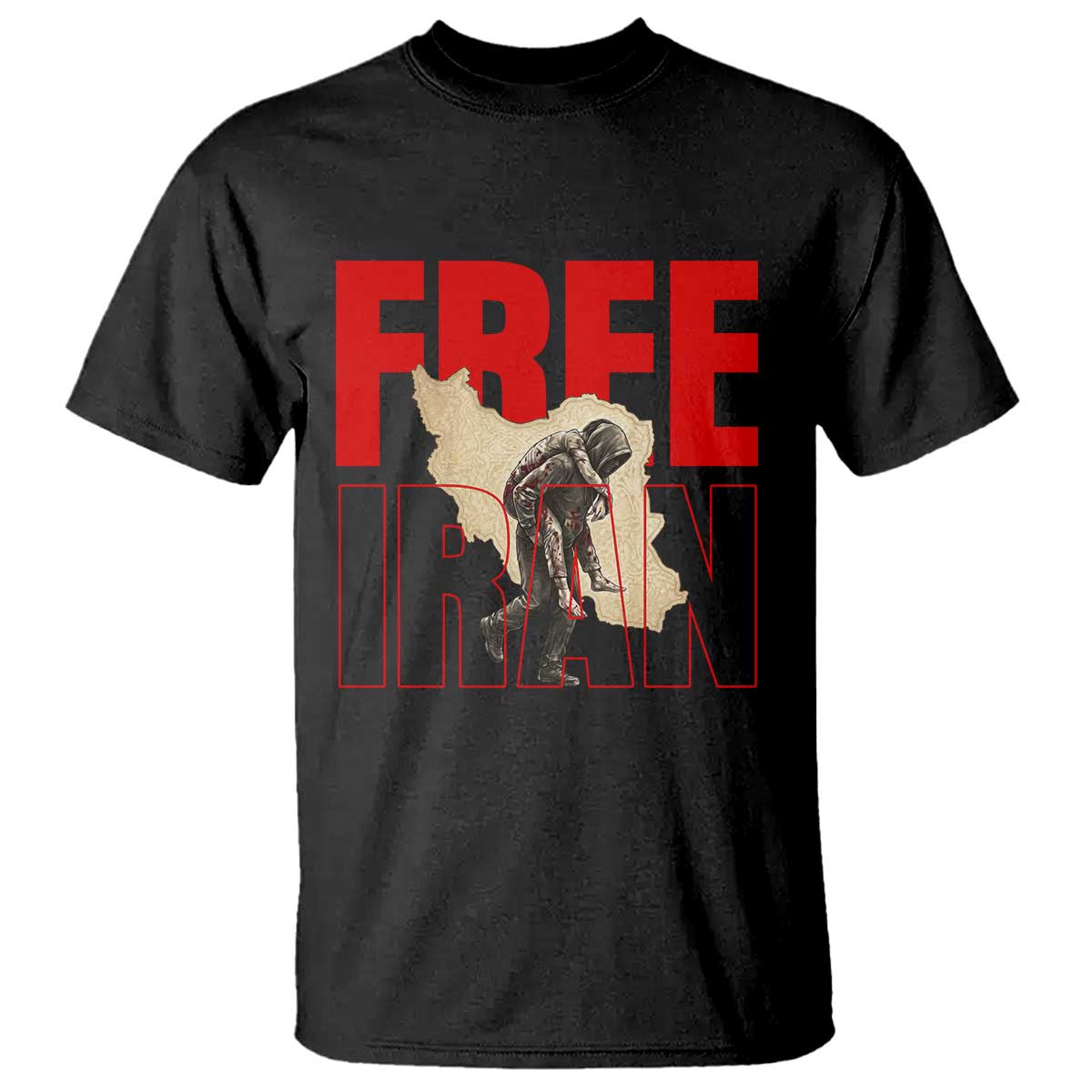 Free Iran T Shirt Iranian Freedom Memorial Hamid Mahdavi Tribute TS14 Black Print Your Wear