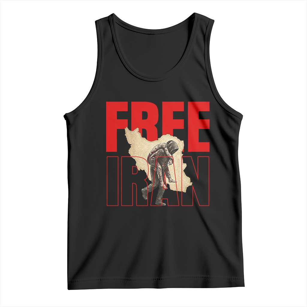 Free Iran Tank Top Iranian Freedom Memorial Hamid Mahdavi Tribute TS14 Black Print Your Wear
