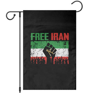 Free Iran Flag Garden Flag Support Iranian Freedom No War TS14 Black Print Your Wear