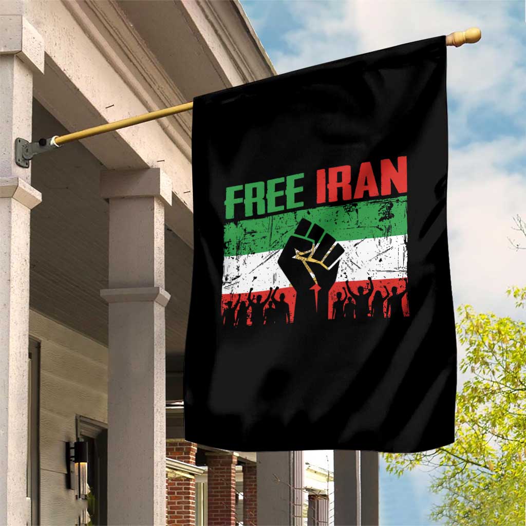 Free Iran Flag Garden Flag Support Iranian Freedom No War TS14 Print Your Wear