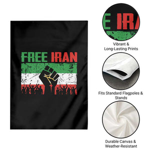 Free Iran Flag Garden Flag Support Iranian Freedom No War TS14 Print Your Wear