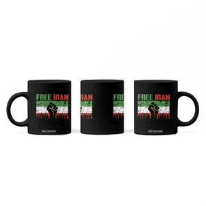 Free Iran Flag Coffee Mug Support Iranian Freedom No War TS14 Print Your Wear