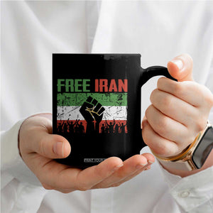 Free Iran Flag Coffee Mug Support Iranian Freedom No War TS14 Print Your Wear