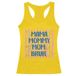 Mama Mommy Mom Bruh Racerback Tank Top Funny Mom Life TS14 Daisy Print Your Wear