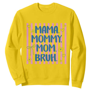Mama Mommy Mom Bruh Sweatshirt Funny Mom Life TS14 Daisy Print Your Wear
