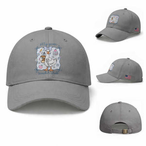Silly Goose Teacher Club Baseball Cap Funny Back to School First Day TS14 Baseball Cap Universal Fit Sport Gray Print Your Wear