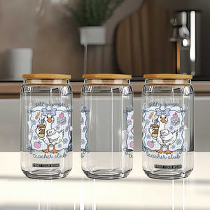 Silly Goose Teacher Club Glass Can Funny Back to School First Day TS14 Print Your Wear