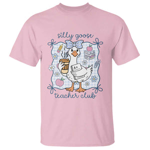 Silly Goose Teacher Club T Shirt Funny Back to School First Day TS14 Light Pink Print Your Wear