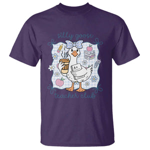 Silly Goose Teacher Club T Shirt Funny Back to School First Day TS14 Purple Print Your Wear