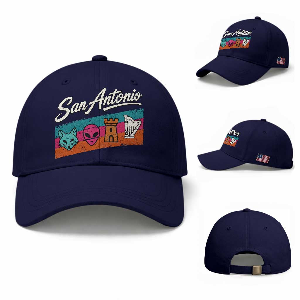 Funny Fox Alien Castle Harper Meme Baseball Cap San Antonio Texas Pride Sports Fan TS14 Baseball Cap Universal Fit Dark Blue Print Your Wear