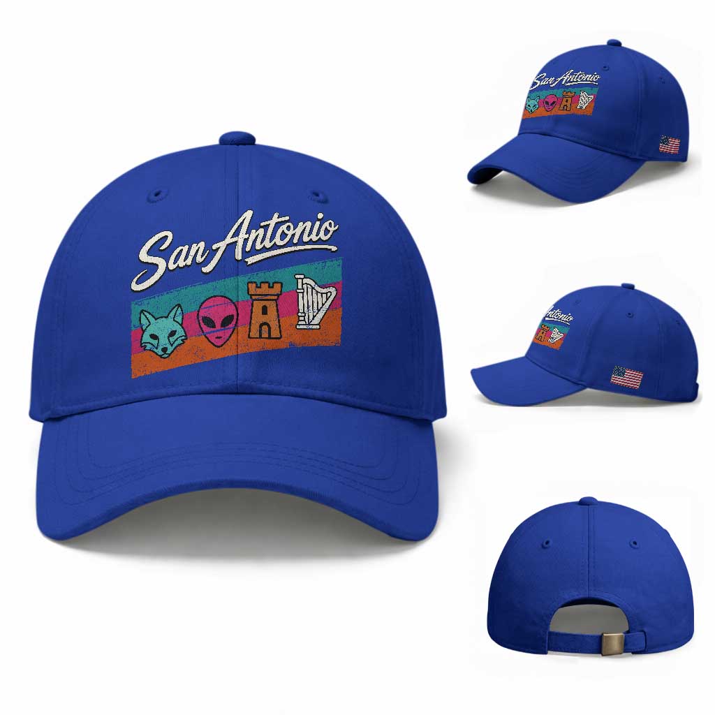 Funny Fox Alien Castle Harper Meme Baseball Cap San Antonio Texas Pride Sports Fan TS14 Baseball Cap Universal Fit Royal Blue Print Your Wear