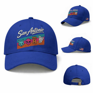 Funny Fox Alien Castle Harper Meme Baseball Cap San Antonio Texas Pride Sports Fan TS14 Baseball Cap Universal Fit Royal Blue Print Your Wear