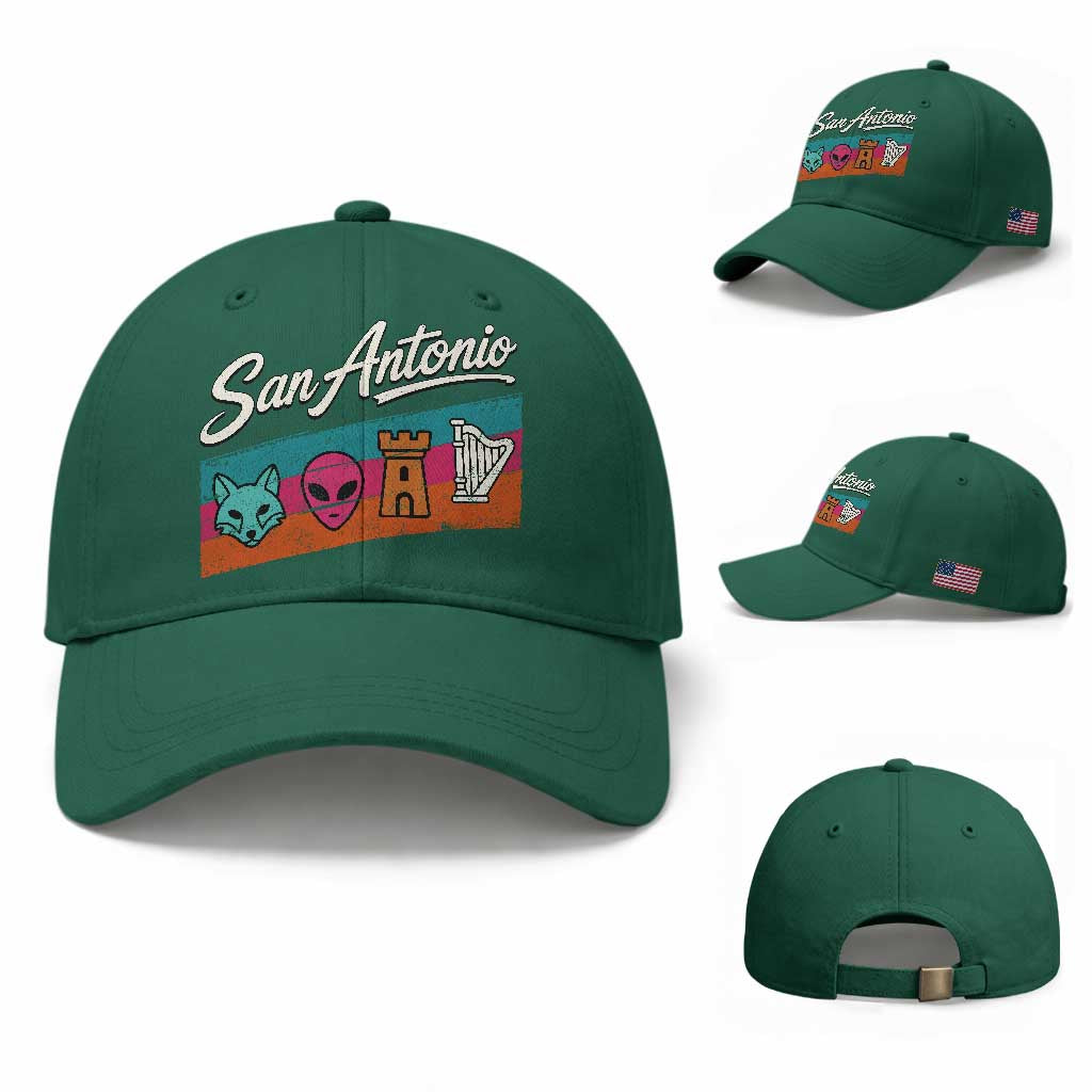 Funny Fox Alien Castle Harper Meme Baseball Cap San Antonio Texas Pride Sports Fan TS14 Baseball Cap Universal Fit Irish Green Print Your Wear