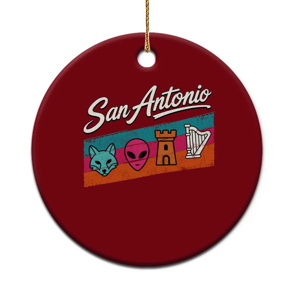 Funny Fox Alien Castle Harper Meme Ceramic Ornament San Antonio Texas Pride Sports Fan TS14 1pc Red Print Your Wear