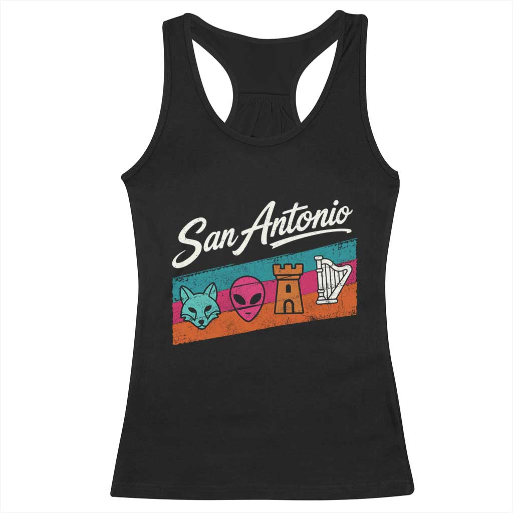 Funny Fox Alien Castle Harper Meme Racerback Tank Top San Antonio Texas Pride Sports Fan TS14 Black Print Your Wear