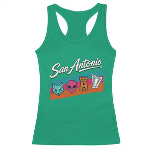 Funny Fox Alien Castle Harper Meme Racerback Tank Top San Antonio Texas Pride Sports Fan TS14 Irish Green Print Your Wear