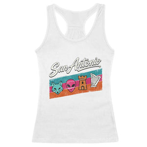 Funny Fox Alien Castle Harper Meme Racerback Tank Top San Antonio Texas Pride Sports Fan TS14 White Print Your Wear