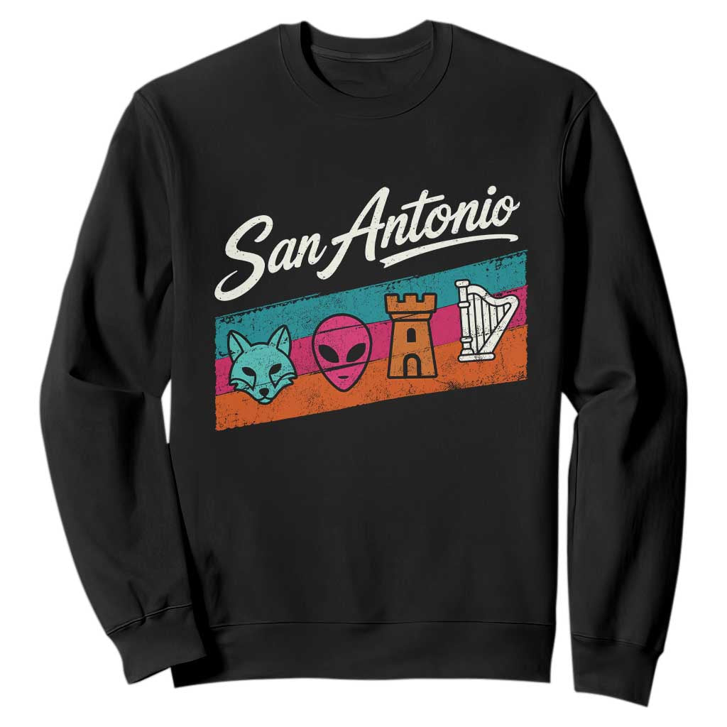 Funny Fox Alien Castle Harper Meme Sweatshirt San Antonio Texas Pride Sports Fan TS14 Black Print Your Wear