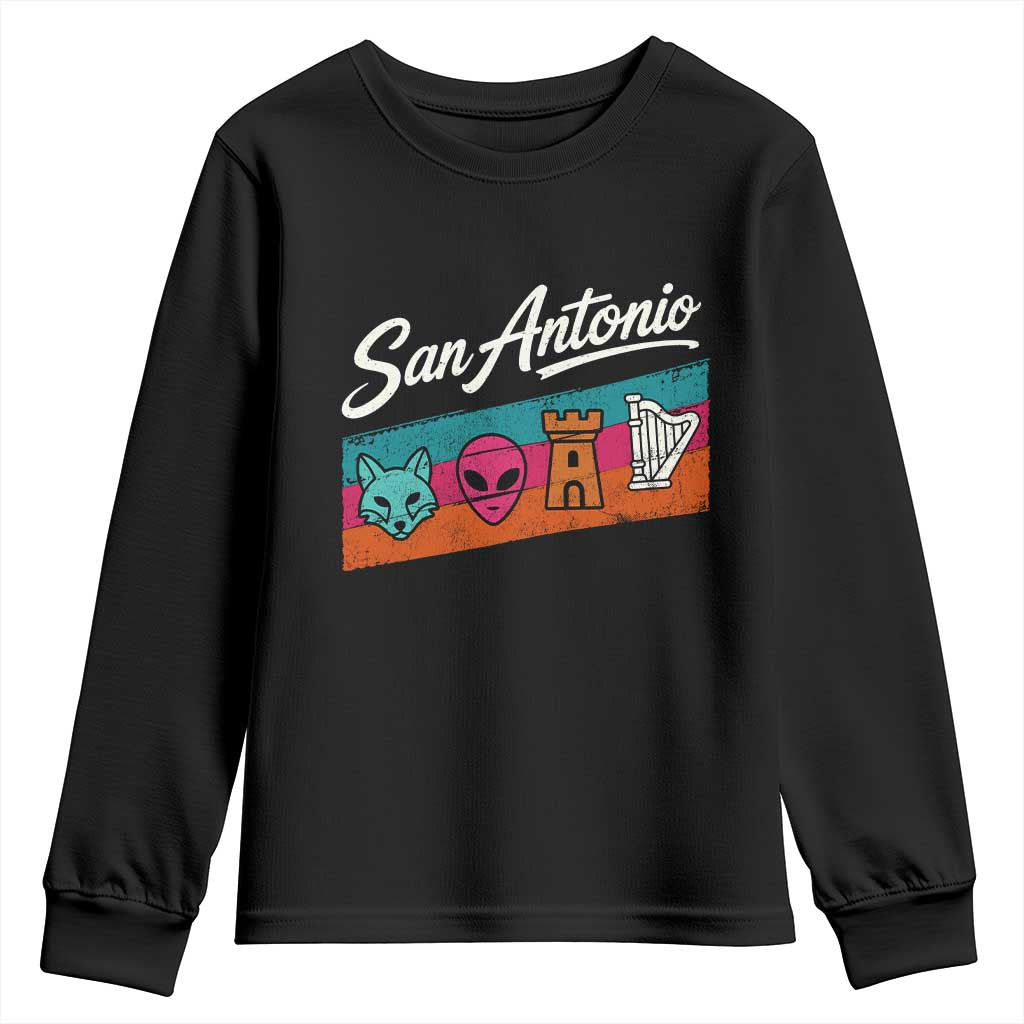 Funny Fox Alien Castle Harper Meme Youth Sweatshirt San Antonio Texas Pride Sports Fan TS14 Black Print Your Wear