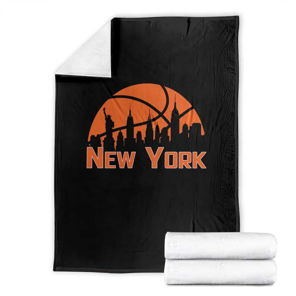 New York Skyline NY State Pride Throw Blanket Game Day Sports Fan TS14 Black Print Your Wear