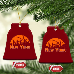 New York Skyline NY State Pride Ceramic Ornament Game Day Sports Fan TS14 Print Your Wear