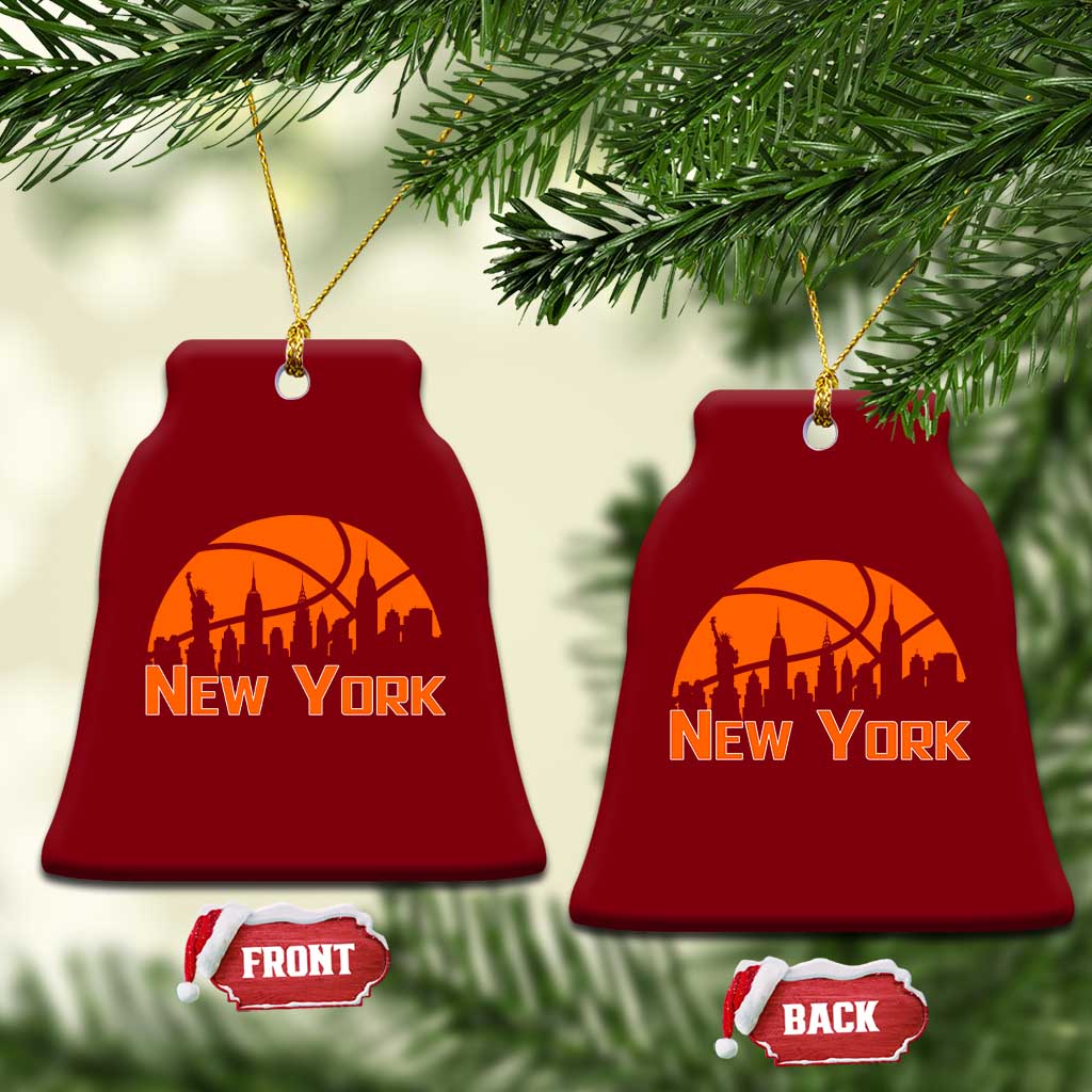 New York Skyline NY State Pride Ceramic Ornament Game Day Sports Fan TS14 Print Your Wear