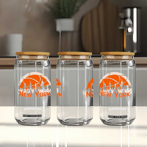 New York Skyline NY State Pride Glass Can Game Day Sports Fan TS14 Print Your Wear