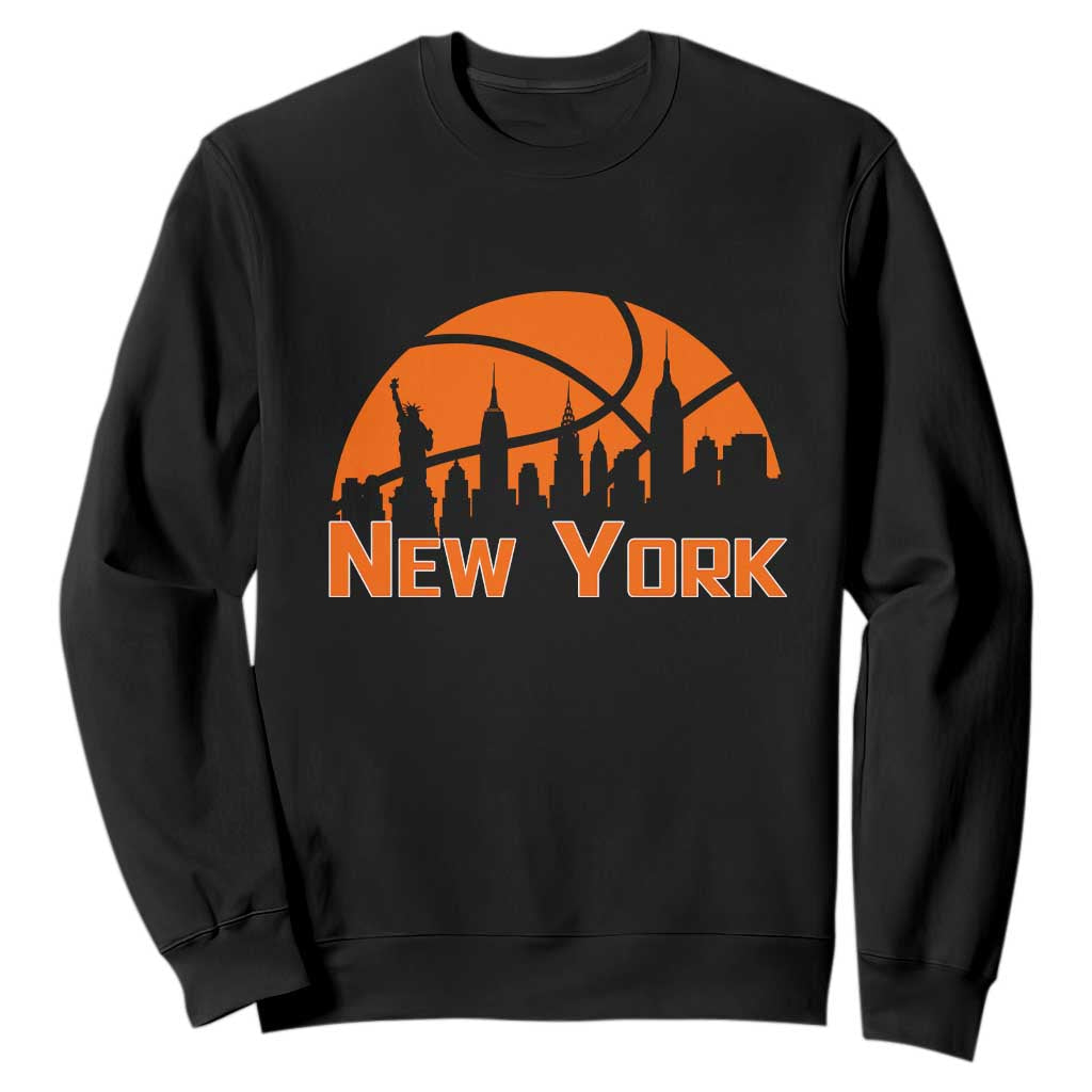 New York Skyline NY State Pride Sweatshirt Game Day Sports Fan TS14 Black Print Your Wear