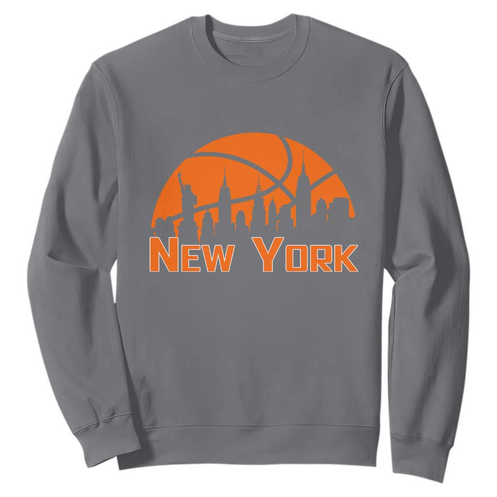 New York Skyline NY State Pride Sweatshirt Game Day Sports Fan TS14 Charcoal Print Your Wear