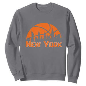 New York Skyline NY State Pride Sweatshirt Game Day Sports Fan TS14 Charcoal Print Your Wear