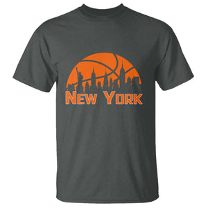 New York Skyline NY State Pride T Shirt Game Day Sports Fan TS14 Dark Heather Print Your Wear