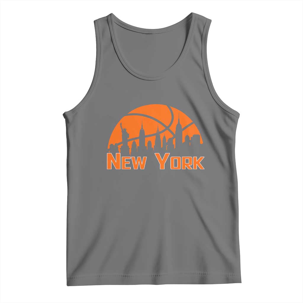 New York Skyline NY State Pride Tank Top Game Day Sports Fan TS14 Black Heather Print Your Wear