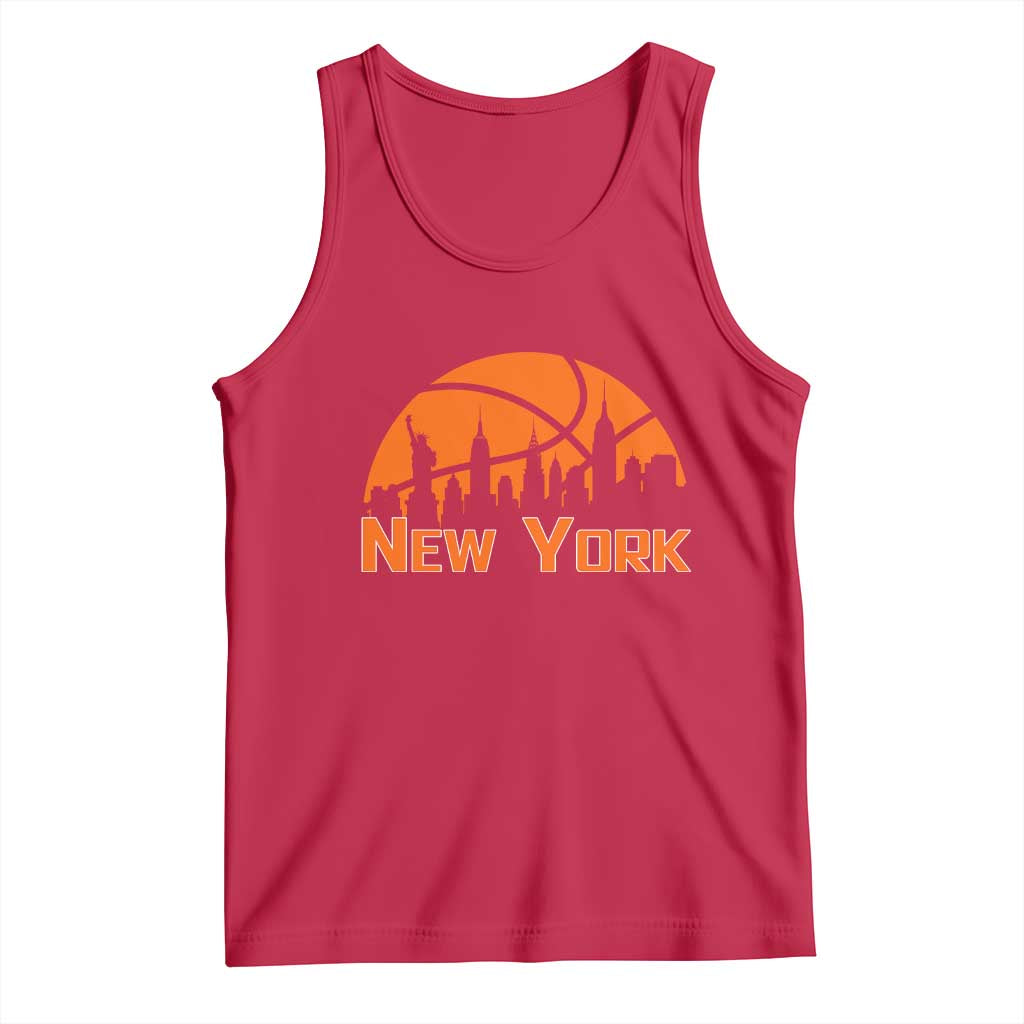 New York Skyline NY State Pride Tank Top Game Day Sports Fan TS14 Red Print Your Wear